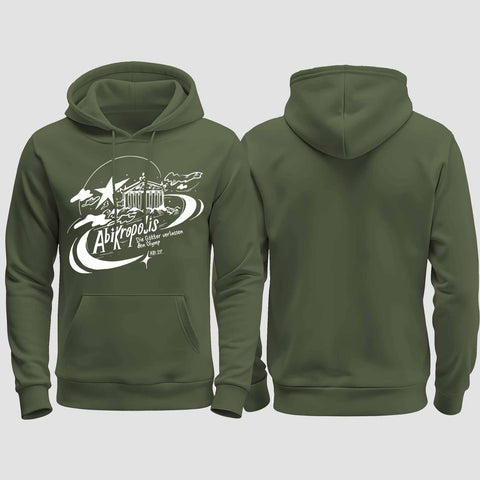 1046 "Abikropolis" Abi regular College Hoodie einseitig bedruckt