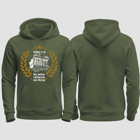 1040 "der Olymp" Abi regular College Hoodie einseitig bedruckt