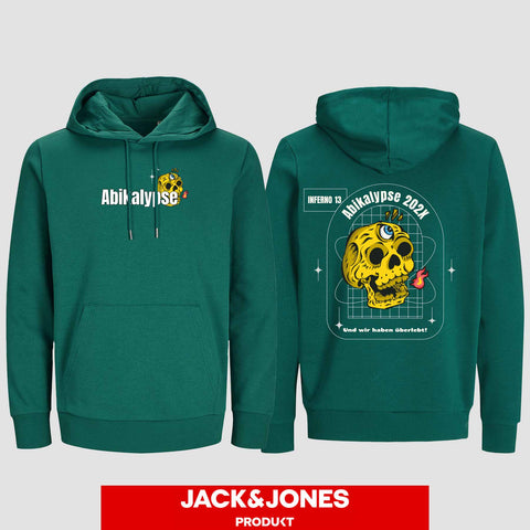 1056 "Abikalypse" ABI Hoodie by Jack&Jones beidseitig bedruckt