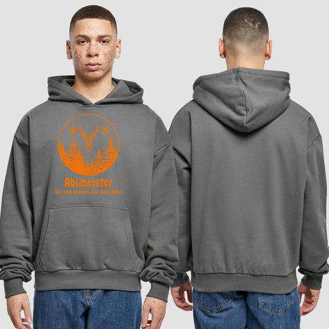 1004 "Abimeister" Abi Premium Oversize Hoodie einseitig bedruckt
