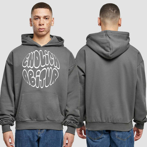 1038 "endlich Abitur" Abi Premium Oversize Hoodie einseitig bedruckt