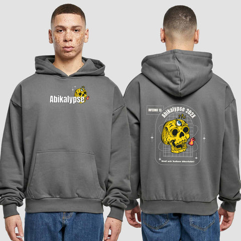 1056 "Abikalypse" Abi Premium Oversize Hoodie beidseitig bedruckt