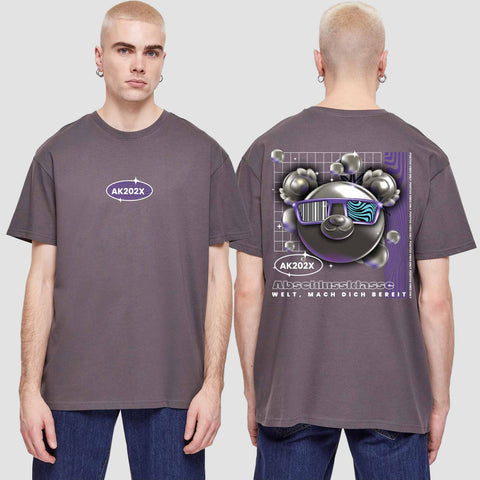 1055 "Welt, mach dich bereit" Abschluss  Oversize T-Shirt beidseitig bedruckt