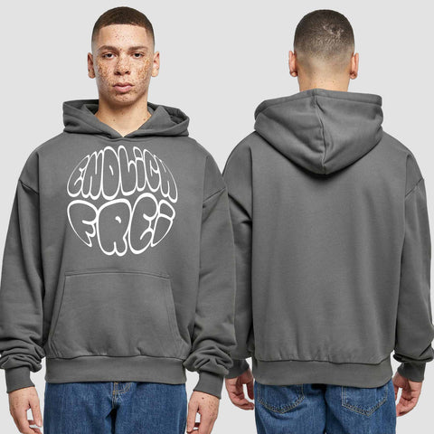 1034 "endlich Frei" Abi/Abschluss Premium Oversize Hoodie einseitig bedruckt