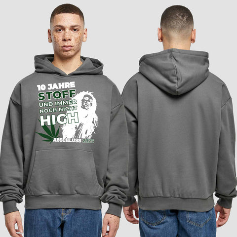 1030 "der Stoff" Abschluss Premium Oversize Hoodie einseitig bedruckt