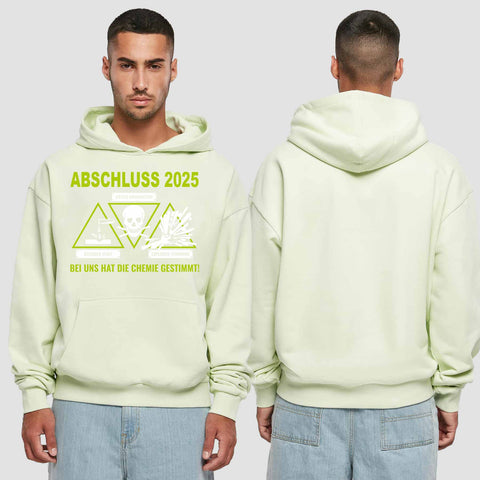 1032 "die Chemie" Abschluss Premium Oversize Hoodie einseitig bedruckt