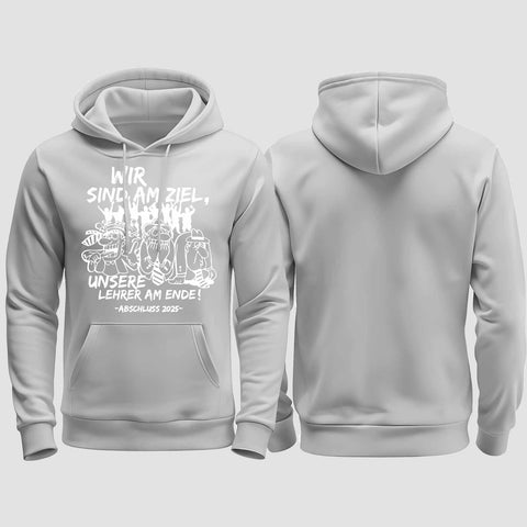 1044 "Lehrer am Ende" Abschluss regular College Hoodie einseitig bedruckt