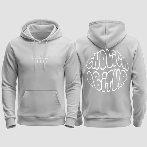 1037 "Endlich Frei" Abi regular College Hoodie beidseitig bedruckt