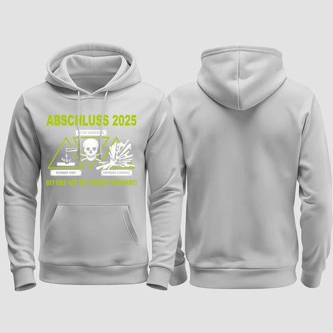 1032 "Chemie" Abschluss regular College Hoodie einseitig bedruckt