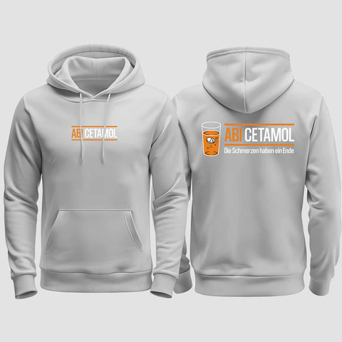 1002 "Abicetamol" Abi regular College Hoodie beidseitig bedruckt
