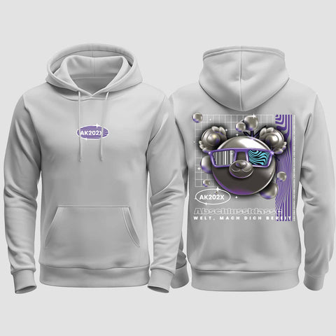 1055 "Welt, mach dich bereit" Abschluss regular College Hoodie beidseitig bedruckt