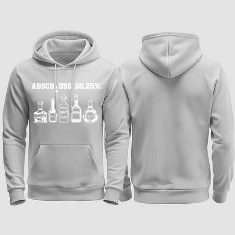 1039 "Abschluss 20,25%" Abschluss regular College Hoodie einseitig bedruckt