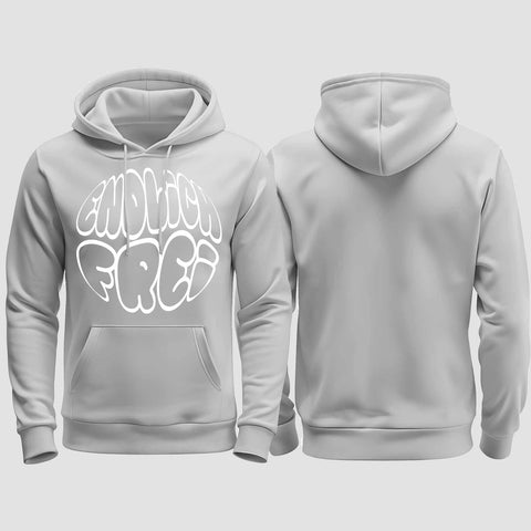 1034 "Endlich frei" Abi/Abschluss regular College Hoodie einseitig bedruckt