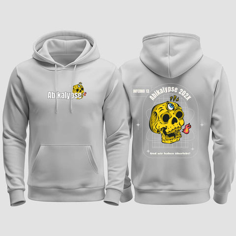 1056 "Abikalypse" Abi regular College Hoodie beidseitig bedruckt