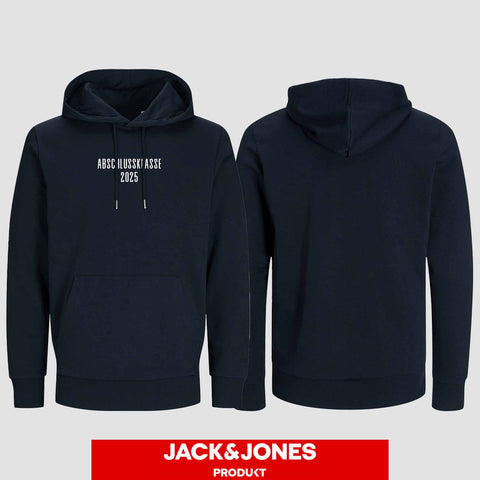 1024 "Abschlussklasse" Abschluss Hoodie by Jack&Jones einseitig bedruckt