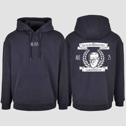 1007 "Abinale Phase" Abi Oversize Hoodie beidseitig bedruckt