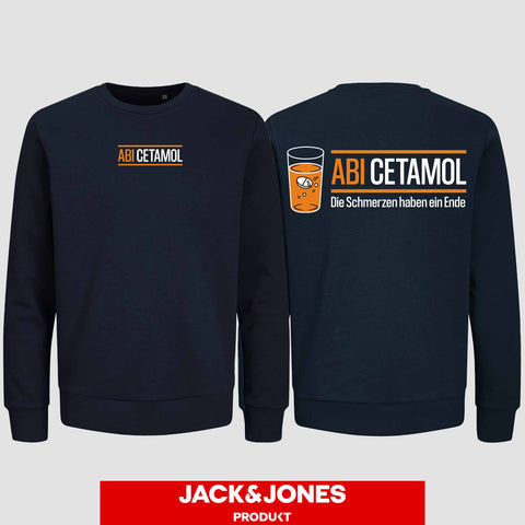 1002 "Abicetamol" Abi Sweatshirt by Jack&Jones beidseitig bedruckt