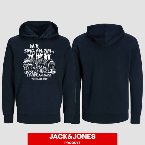 1044 "Lehrer am Ende" Abschluss Hoodie by Jack&Jones einseitig bedruckt