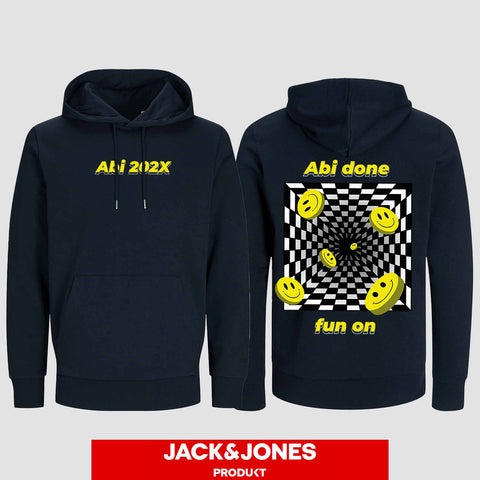 1054 "Abi done" ABI Hoodie by Jack&Jones beidseitig bedruckt