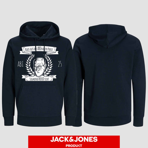 1005 "Abinale Phase" Abi Hoodie by Jack&Jones einseitig bedruckt