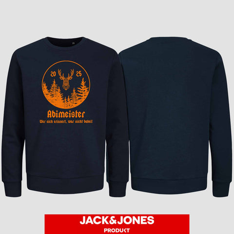 1004 "Abimeister" Abi Sweatshirt by Jack&Jones einseitig bedruckt