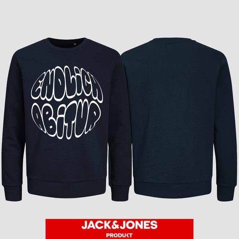 1038 "Endlich Abitur" Abi Sweatshirt by Jack&Jones einseitig bedruckt