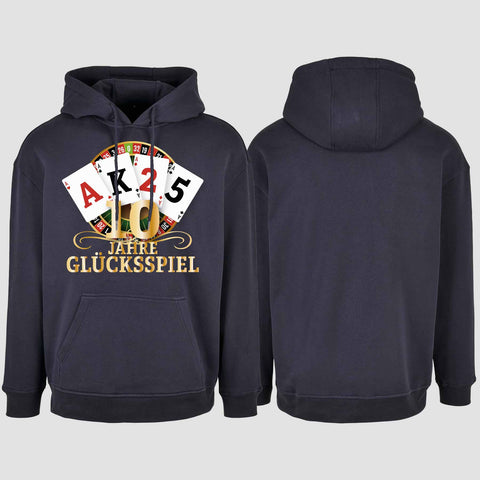 1009 "Glücksspiel" Abschluss Oversize Hoodie