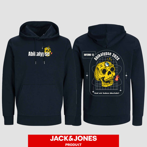 1056 "Abikalypse" ABI Hoodie by Jack&Jones beidseitig bedruckt