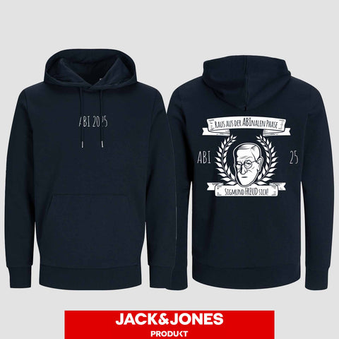 1007 "Abinale Phase" Abi Hoodie by Jack&Jones beidseitig bedruckt