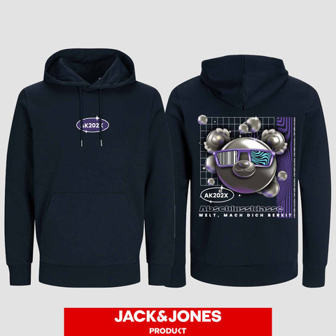 1055 "Welt, mach dich bereit" Abschluss Hoodie by Jack&Jones beidseitig bedruckt