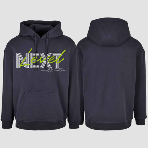 1045 "Next Level" Abschluss Oversize Hoodie einseitig bedruckt