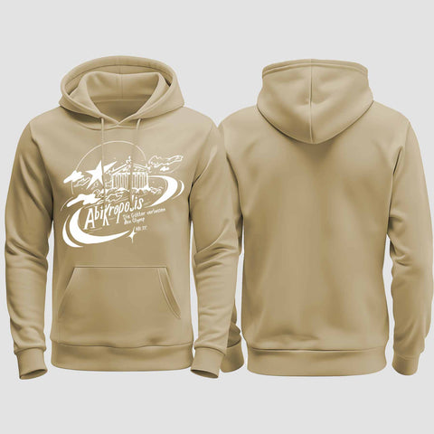 1046 "Abikropolis" Abi regular College Hoodie einseitig bedruckt