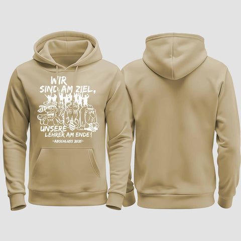 1044 "Lehrer am Ende" Abschluss regular College Hoodie einseitig bedruckt