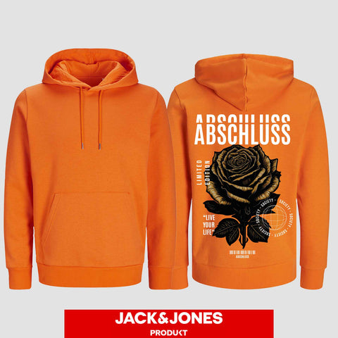 1041 "Abschluss Rose Streetwear" Abschluss Hoodie by Jack&Jones einseitig bedruckt