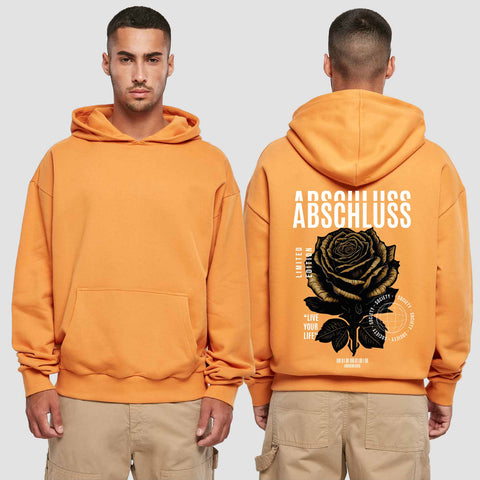 1041 "Rose" Abschluss Premium Oversize Hoodie einseitig bedruckt