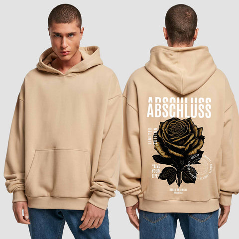 1041 "Rose" Abschluss Premium Oversize Hoodie einseitig bedruckt