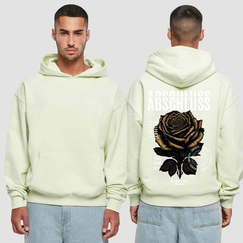 1041 "Rose" Abschluss Premium Oversize Hoodie einseitig bedruckt