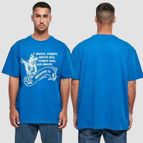 1048 "Säufste" Abschluss Oversize T-Shirt einseitig bedruckt
