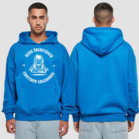 1043 "keine Überflieger" Abschluss Premium Oversize Hoodie einseitig bedruckt