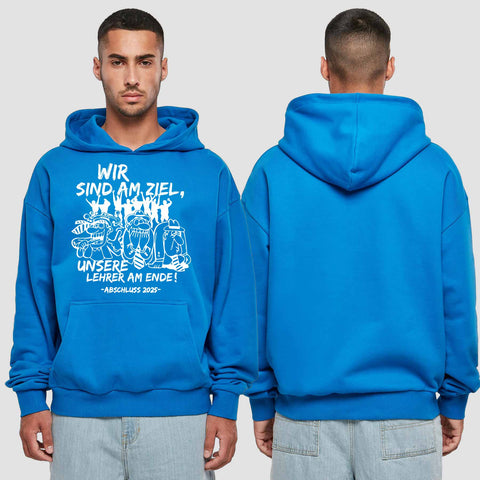 1044 "Lehrer am Ende" Abschluss Premium Oversize Hoodie einseitig bedruckt