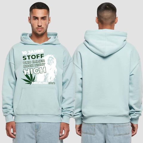 1030 "der Stoff" Abschluss Premium Oversize Hoodie einseitig bedruckt