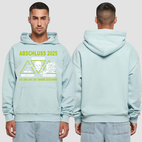 1032 "die Chemie" Abschluss Premium Oversize Hoodie einseitig bedruckt