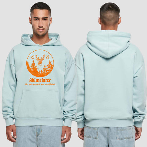 1004 "Abimeister" Abi Premium Oversize Hoodie einseitig bedruckt