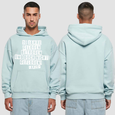 1030 "nicht geflogen" Abschluss Premium Oversize Hoodie einseitig bedruckt