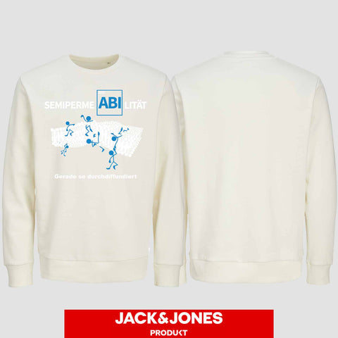 1033 "SemipermeABIlität" Abi Sweatshirt by Jack&Jones einseitig bedruckt