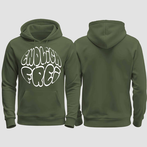 1034 "Endlich frei" Abi/Abschluss regular College Hoodie einseitig bedruckt