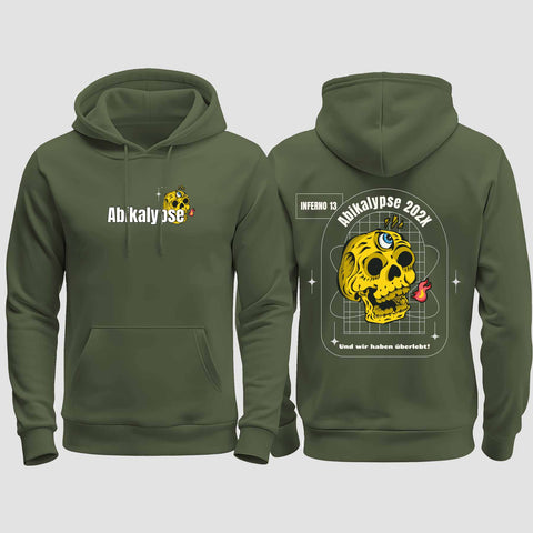 1056 "Abikalypse" Abi regular College Hoodie beidseitig bedruckt