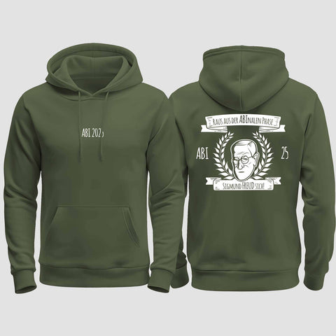 1007 "Abinale Phase" Abi regular College Hoodie beidseitig bedruckt