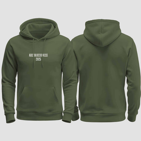 1024 "Abschlussklasse 2025" Abschluss regular College Hoodie einseitig bedruckt