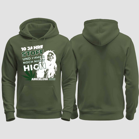1030 "der Stoff" Abschluss regular College Hoodie einseitig bedruckt